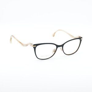 Jimmy Choo JC256 02M2 00 Eyeglasses Black/Gold 51mm Cat Eye Frame